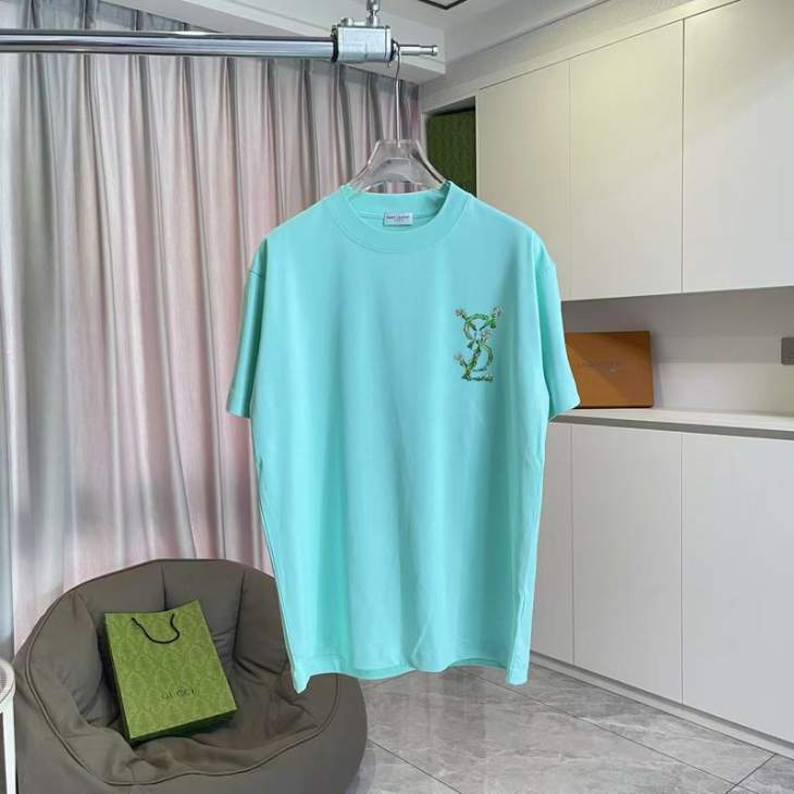 Picture of Saint Laurent T Shirts Short _SKUYSLS-2XLhgntx042053